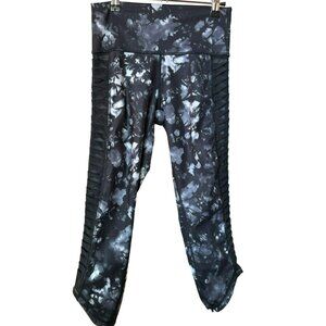 Lululemon Women's Black White Dusk Dye Sunshine Salutation Crop Full-On Leggings